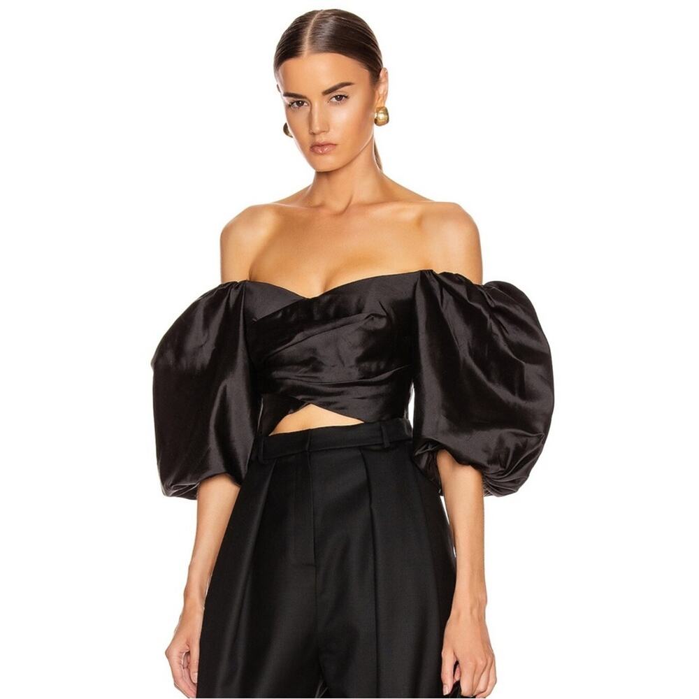 Elegant Black Off-Shoulder Blouse